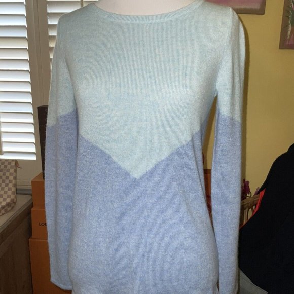 Lilly Pulitzer NWT Brigitte Cashmere Sweater Heathered Bennett Blue Size XXS - Picture 6 of 9